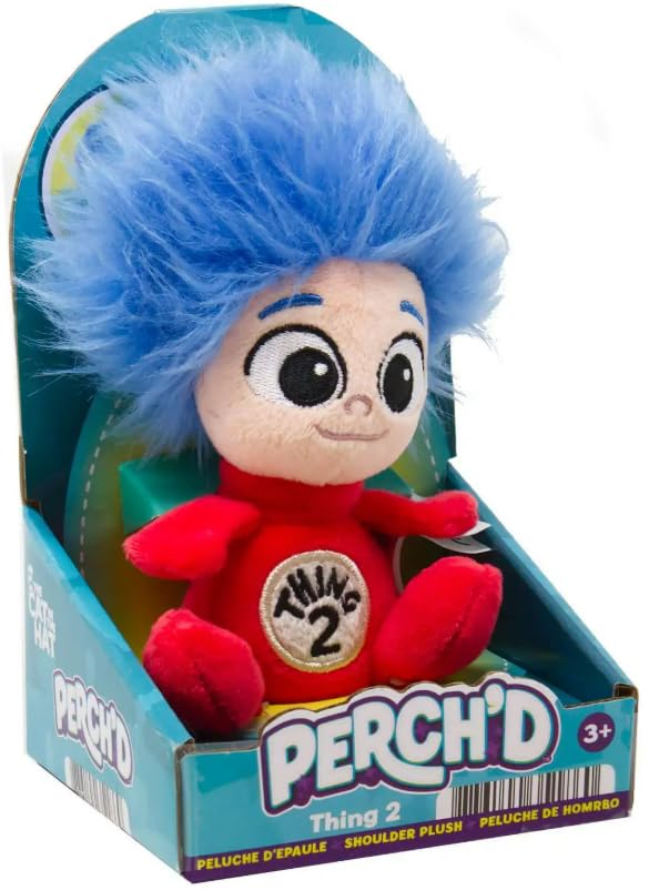 Just Play Perch'D The Cat in the Hat Thing 2 Shoulder Plush