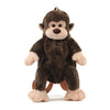 Monkey Backpack with Leash Fluffy Monkeys Stuffed Animal Shoulder Backpack