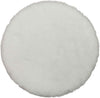 White Round Dollhouse Carpet, Dollhouse Miniature Carpet, Fluffy Mini Rug, Doll House Rug, Lightweight Decor for 1/12, 1/8, 1/6 (4.33x 4.33inch)