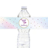 Andaz Press Mermaid 1st Birthday Waterproof Water Bottle Labels, Let's Shellabrate Birthday Party Favor Water Bottle Wraps Pastel Mermaid Theme