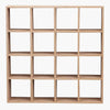 1:12 1/12 Scale Dollhouse Miniature Furniture Wooden 16 Grid Display Storage Rack Shelf 6.5" Storage Rack 16 Grid Shelves Doll House Wall Rack