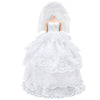 E-TING Handmade Wedding Evening Party Dress Clothes Gown Veil for Dolls (White)