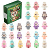 EAZZ 24PCS Flocked Mini Action Figures Set, Cute Figurines Bulk, Small Collectible Toys for Room Decor, Classroom Rewards, Party Favors, Birthday