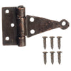 Melody Jane Dolls Houses Dollhouse Miniature T-Hinges in Bronze Finish with 24 Nails