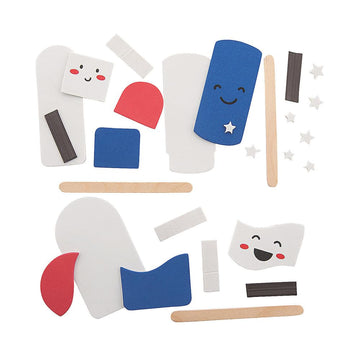 Foam Patriotic Cool Treats Magnet Craft Kit - Crafts for Kids and Fun Home Activities