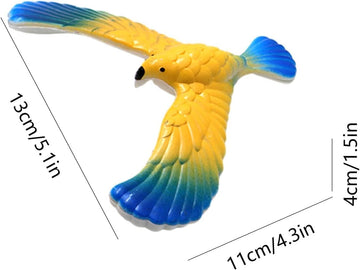 Balance Bird, Balancing Bird Clear Triangle Stand, Classic Educational, Bird That Can Balance Gravityy Finger for Adults, Eagles Stocking Stuffers