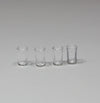 Dollhouse Miniature Chrysnbon Set of 4 Clear Glasses