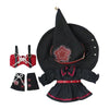 niannyyhouse OB11 Doll Clothes Magic Set, 1/12 Scale Hat Dress Vest Leg Guards, Action Figure Outfit (Red)