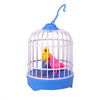 Forart Singing and Chirping Bird in Cage - Realistic Sounds and Movements - Sound Activated Chirp Toy - Electronic Simulation Bird Cage