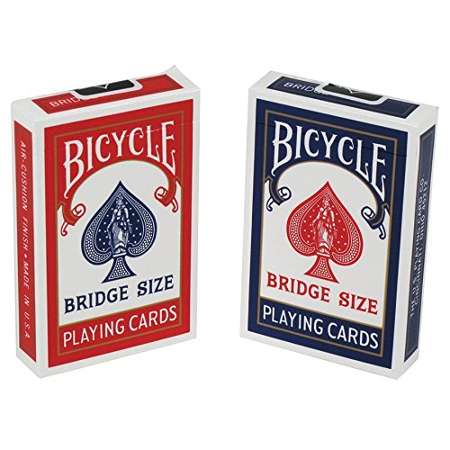 Bicycle Playing Cards Bridge Narrow Size - 12 Decks 6 Blue 6 Red…