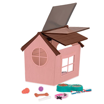 Our Generation - OG Puppy House - Dog House Playset - Pet Toy - 18-Inch Doll Accessories - Pretend Play - Toy for Kids 3 Years +