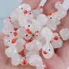 100pcs Mini Resin Duck,15 mm Dollhouse Décor Glow in The Dark for Aquarium Decor Micro Fairy Garden Landscape Hide,Seek Party Toys,Easter Basket