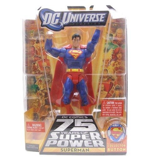 DC Universe Classic Superman Figure with Collector Button
