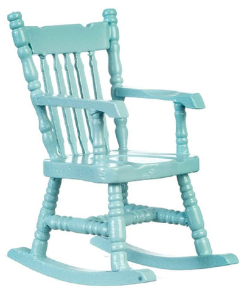 Classics by Handley Dollhouse Miniature Soft Blue Rocking Chair