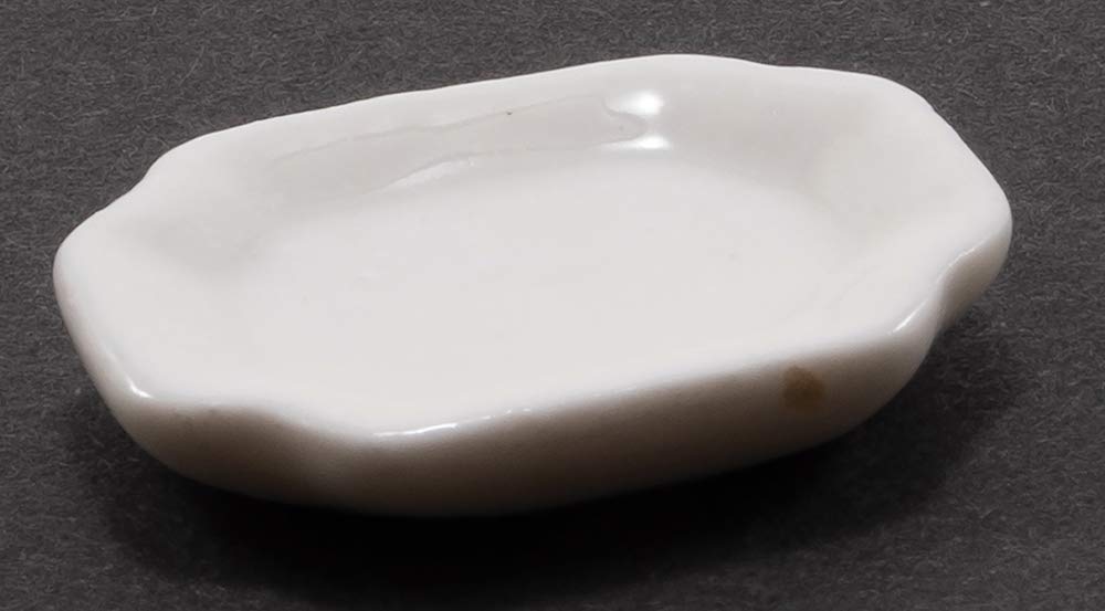 International Miniatures by Classics Dollhouse Miniature White Serving Platter