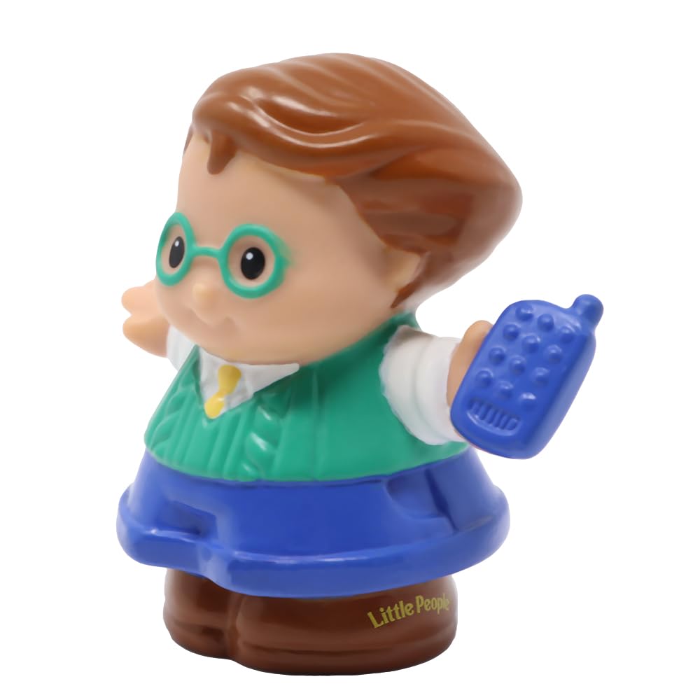 Fisher-Price Replacement Part for Collectible Little People Sweet Sounds Home Dollhouse Playset 77975 - Replacement Dad Figure - Cell Phone and