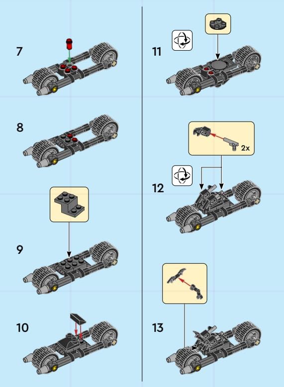 LEGO DC Superheroes Batman: Batcycle Mini Set (37 pcs) - Figure not Included