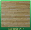 Greenleaf 1/2" Scale Miniature Clapboard Siding Half Scale Dollhouse Accessory - 60 Strips Covers 90 Sq Inches - Natural Wood - 1/2" = 1 Foot - Teen