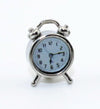 Silver 1/12 Miniature Alarm Clock Dollhouse Decoration Accessories, Décor, Decorations