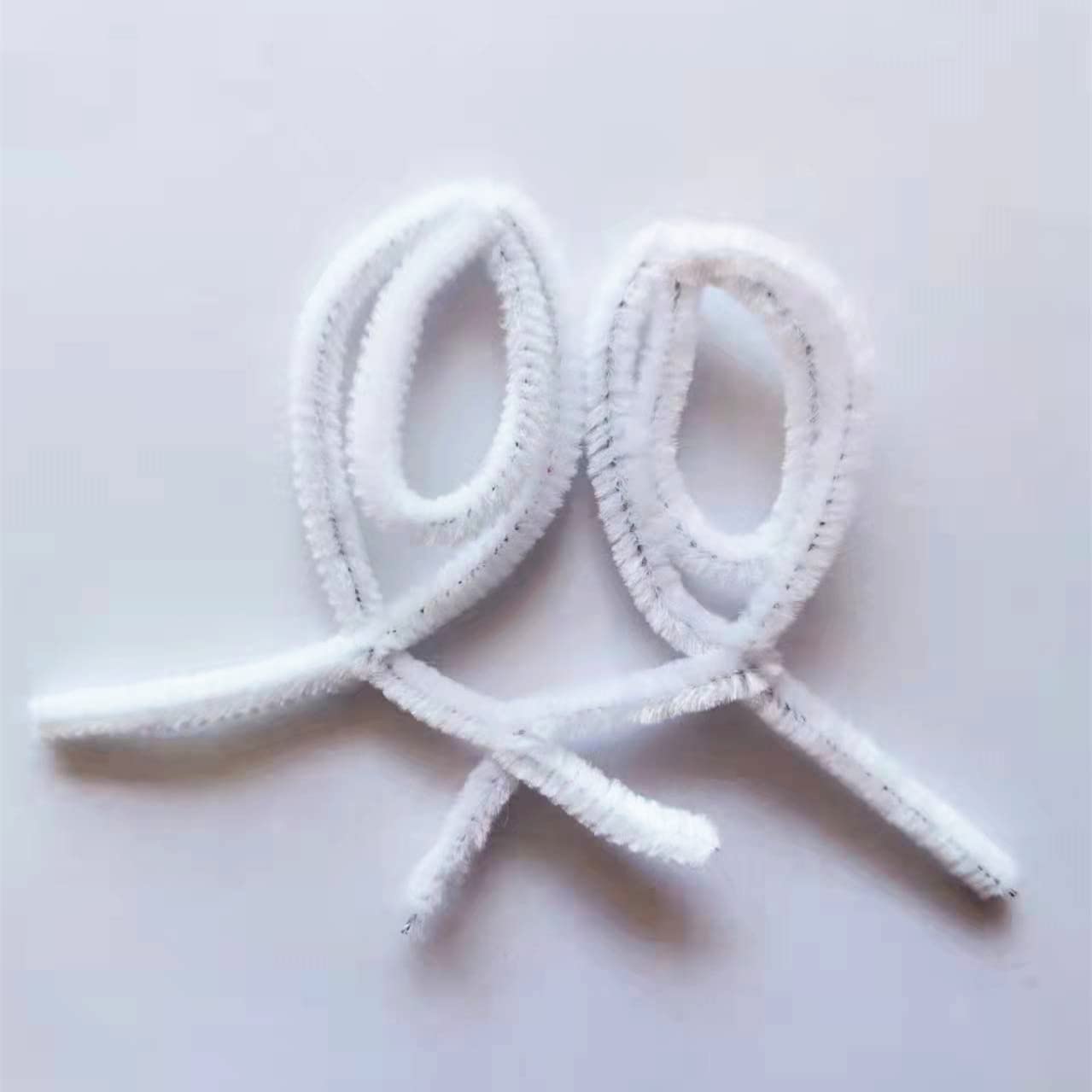 White Pipe Cleaners (400 Pack) Crafts Chenille Stems for DIY Art Decorations Creative (6 mm x 12 Inch)