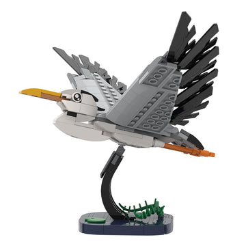 GoAssemb Flying Heron Building Blocks Set, MOC-212038 - Creative Bird Model Kit for Adults, Detailed DIY Construction, Easter Gift or Decoration, 234