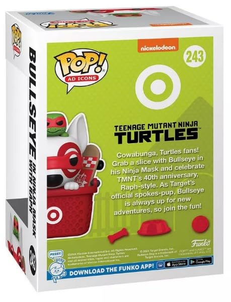 Funko Pop! Ad Icons - Target - TMNT- Bullseye in Ninja Mask w/Raph (Target Exclusive) #243