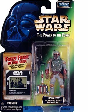 Star Wars Power of the Force Freeze Frame Boba Fett Action Figure