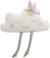 Plushland Soft Cute Stuffed Animal Plush Lovely Cartoon Cloud Shaped Pillow Toys Chair Back Cushion for Bedroom Office Car,White 22 Inch