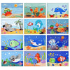 Lovyan 3D EVA Foam Stickers for Toddlers 12PCS Sticky Foam DIY Craft Preschool Art Class Drawing Sticker Puzzle Art Kit for Kids Boys Girls (Sea