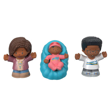 Fisher-Price Replacement Parts for Collectible Little People Big Helpers Family Dollhouse FRM74 - Replacement African-American Figures Dad Mom and