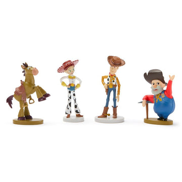 Disney Store Official Toy Story Figure Set - 8 Fully Sculpted Disney Figures Including Buzz Lightyear, Woody, Jessie & More in Double-Tiered Box