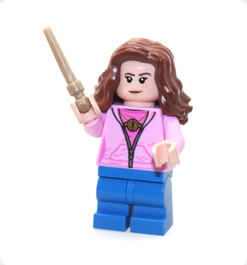 LEGO Harry Potter Minifigure - Hermione Granger in Pink Jacket (with Wand) 75947