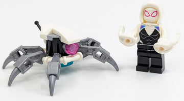 LEGO Superheroes: Ghost Spider (Gwen Stacy) Minifigure with Web Blasts and Drone