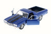 Motor Max 1970 Chevy El Camino, Blue 79347-1/24 Scale Diecast Model Toy Car but NO Box