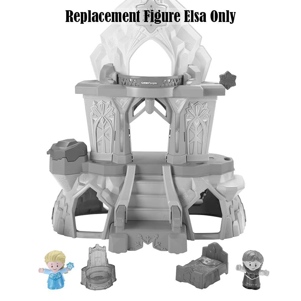 Replacement Part for Fisher-Price Little People Deluxe Frozen Castle - GWD33 ~ Replacement Princess Elsa Figure