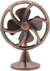 Bronze 1/12 Miniature Fan Dollhouse Decoration Accessories, Home Outdoor Decoration Model Living Room Scene Craft Displays