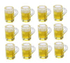 12Pcs Beer Cup, Miniature Cups, Dollhouse Mug Model for Miniature Dollhouse Accessories with Realistic Looking Beer Practical Processed Party