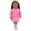 Our Generation Outfit OG Deluxe - Splash of Pink - Avant-garde Bomber Jacket - Metallic Pink Bomber Jacket & Dress Suit for 18 Inch Dolls