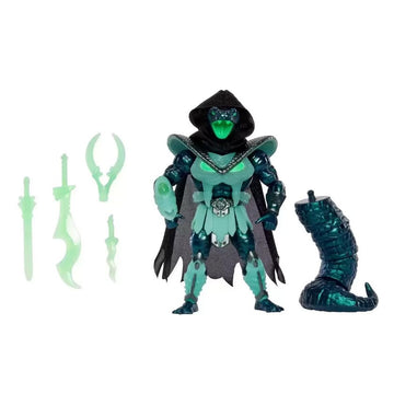 Masters of The Universe Motu Origins Necro-Conda Deluxe Snake Men Soldier Glows in The Dark