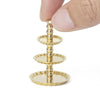 Odoria 1/12 Miniature 3-Tier Cake Stand Dollhouse Decoration Accessories, Gold