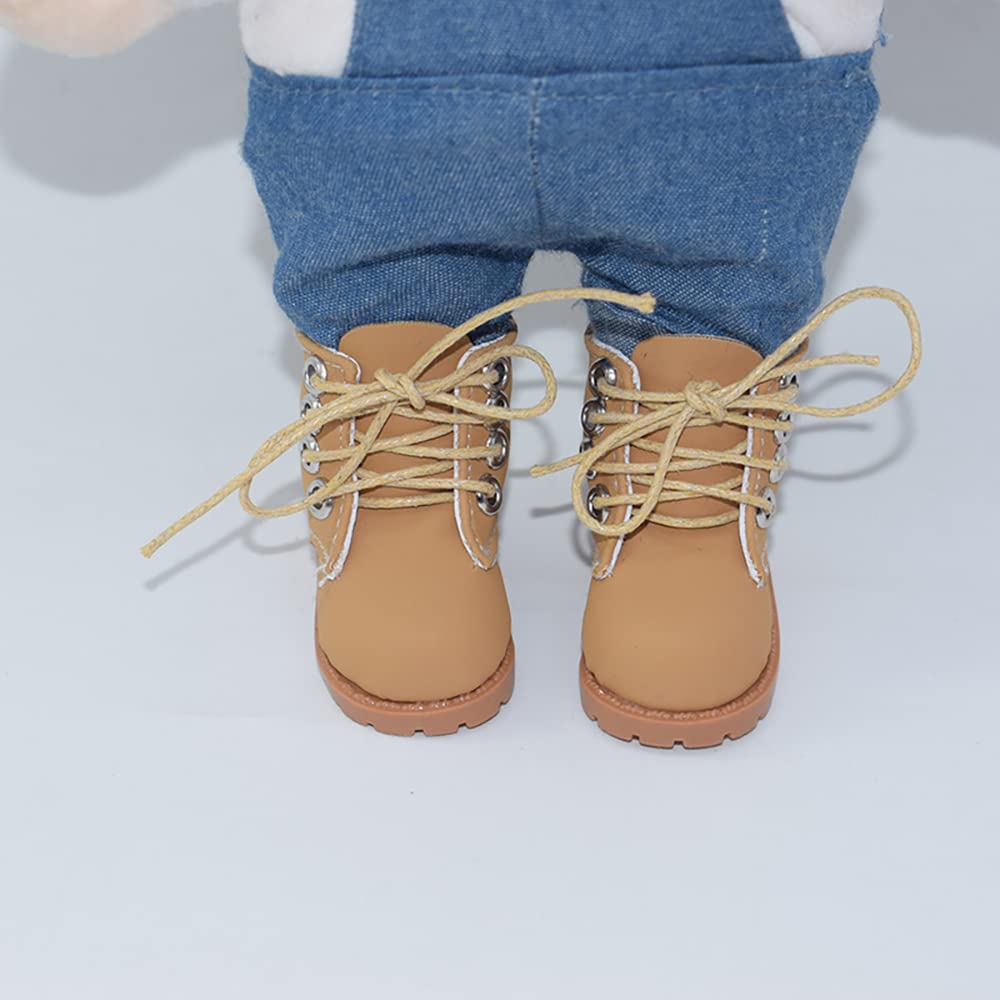 niannyyhouse Tall Shoes Length 5.4cm for 1/6BJD 7.8in?20cm? Plush Humanoid Doll Stuffed Animals (Black)