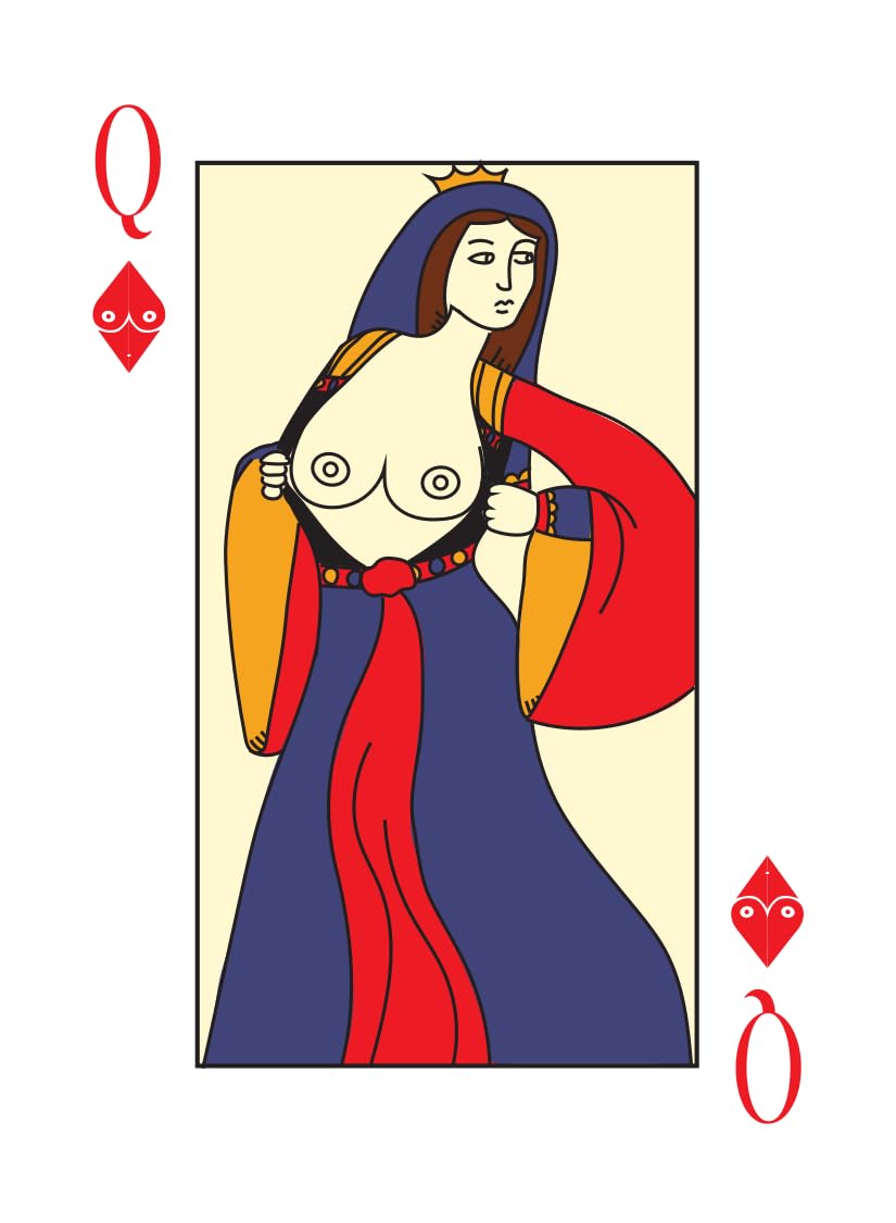 Unsuitable Suits: Funny Adult Themed Playing Cards - 54 Card Standard Poker Deck - Hilarious for Bachelor & Bachelorette Parties, add Spice to Any