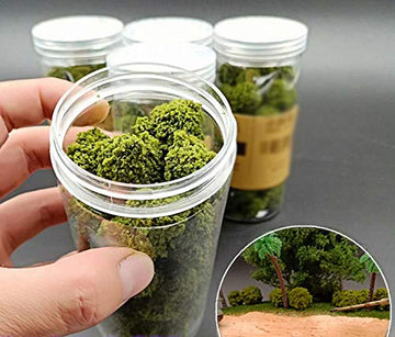 Warmtree 40 Pcs Bush Trees Miniature Vegetation Groups Shrubs Railway Artificial Grass for Model Train Railroad Scenery Sand Table Military Model War