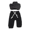 Xyrmync 1/12 BJD Doll Clothes Vest Sweatpants Ob11 Doll Dress Up Accessories (Gray+Black)