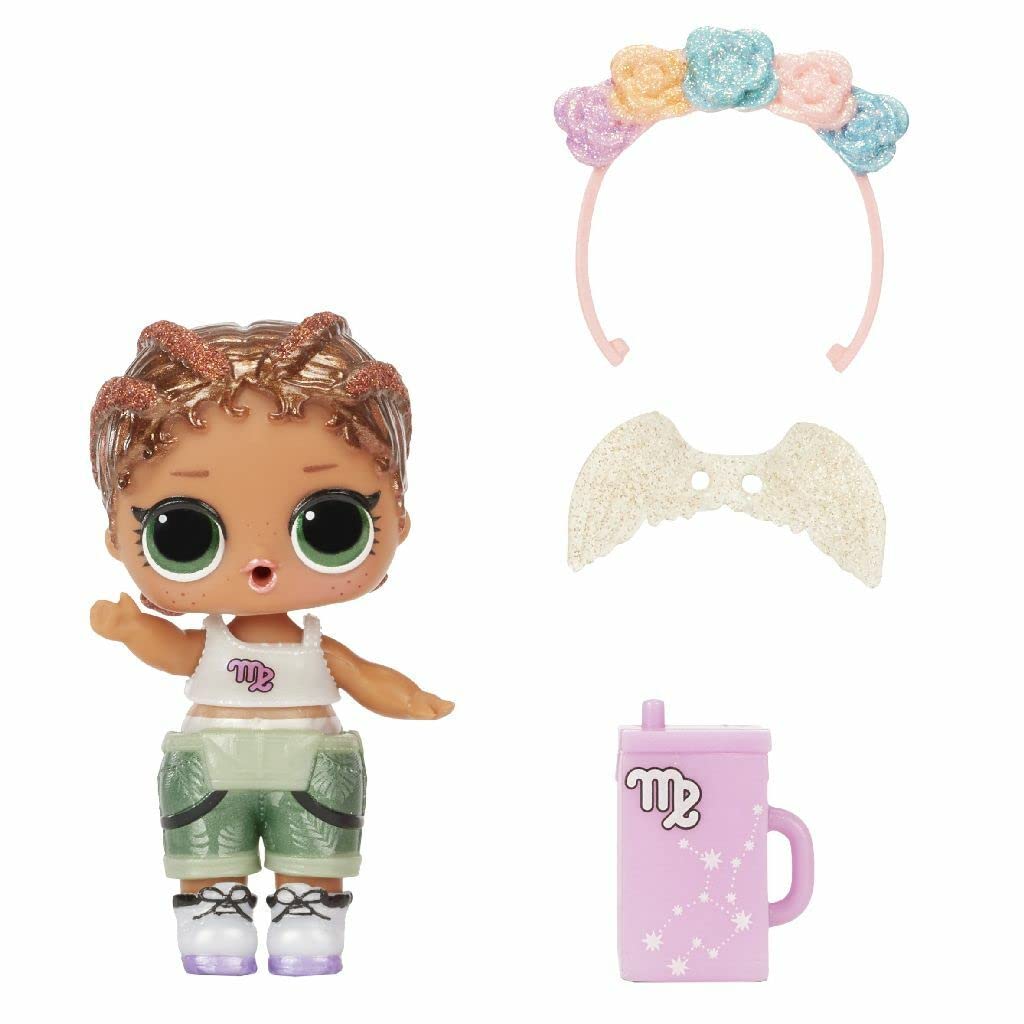 L.O.L. Surprise! Present Surprise Series 2, Glitter Star Sign Doll with 8 Surprises - Colorful Fun Collectible Doll Playset with Doll Accessories