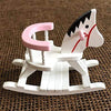 EatingBiting Adult Scene 1:12 Dollhouse Miniature Furniture Room Wooden Horse Rocking Chair, Can Shake, Memory Landscape Worth to Purchase