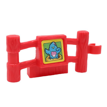 Fisher-Price Replacement Part for Collectible Little People Animal Sounds Zoo Farm Safari Playset 77949 - Replacement Red Fence Post with Bird Sticker