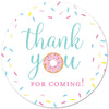 40 cnt Donut Birthday Party Thank You Favor Stickers