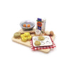 SXFSE Dollhouse Decoration Accessories, Miniature 1:12 Dollhouse Cute Mini Bread Dish