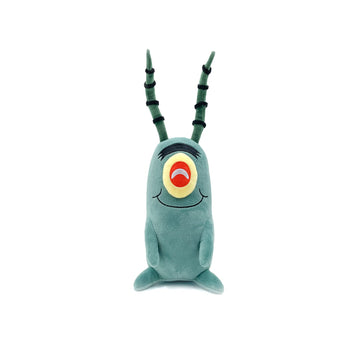 Youtooz Plankton Sitting Plush 9" Inch, Spongebob Official Licensed Stuffed Plushie, Plankton the Chum Bucket from Spongebob Squarepants
